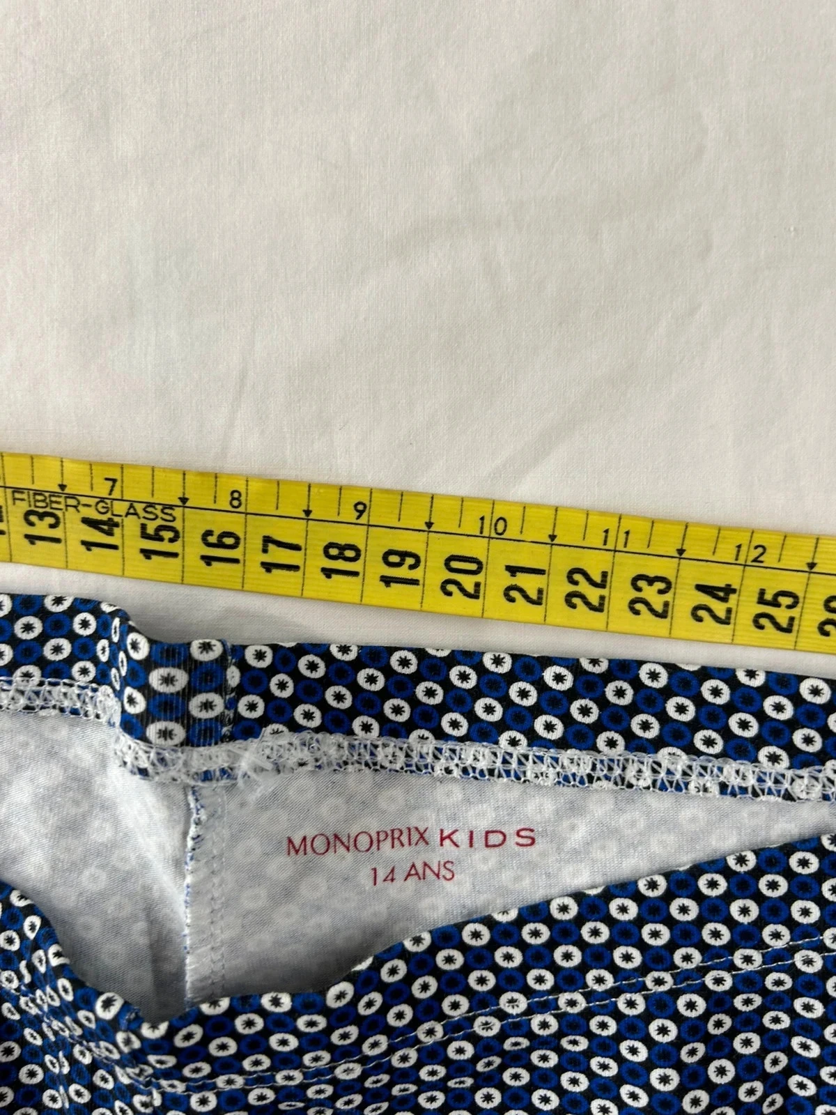 Pantalón azul marino con motivos blancos monoprix kids – photo 5